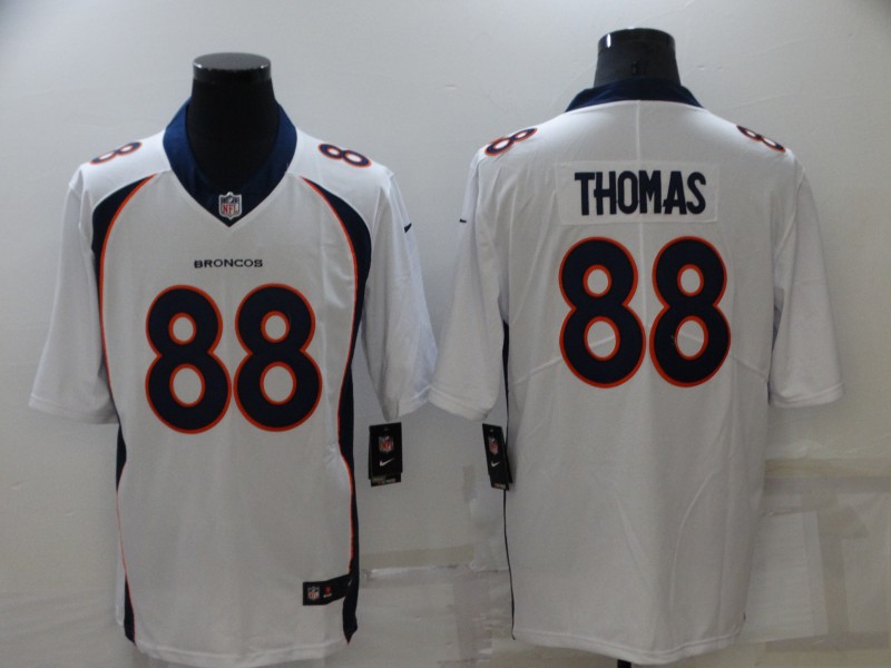 Men's Denver Broncos Demaryius Thomas #88 White Jersey